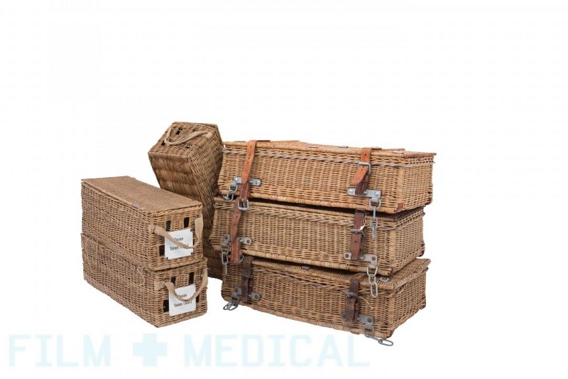 Period dressing cases wicker